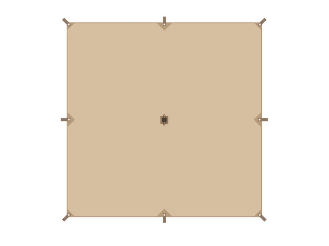 【セット】 DOD チーズタープ (S) タン トンガリハット 付