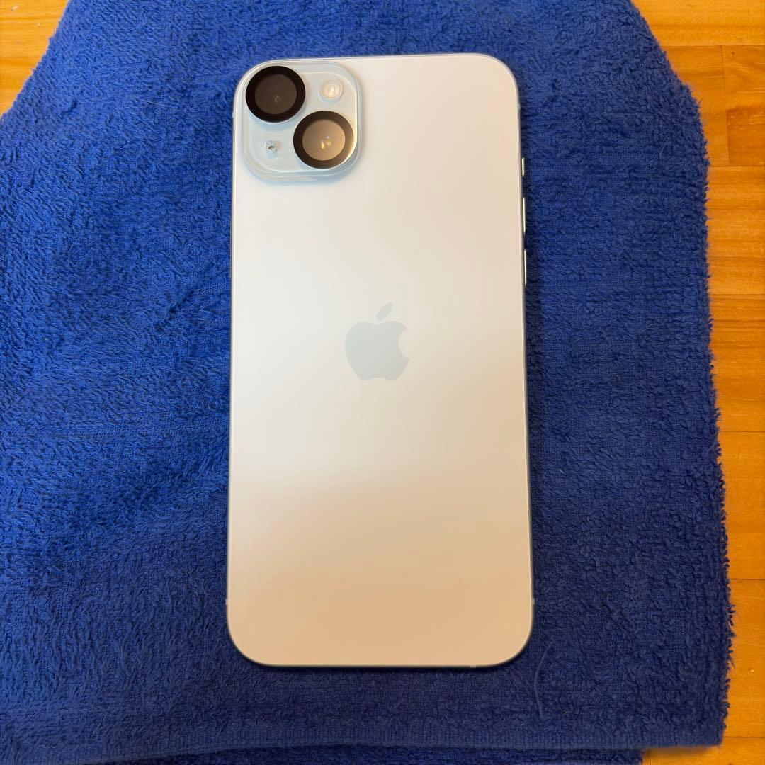 極美品 iPhone15plus 128GB Blue SIMフリー