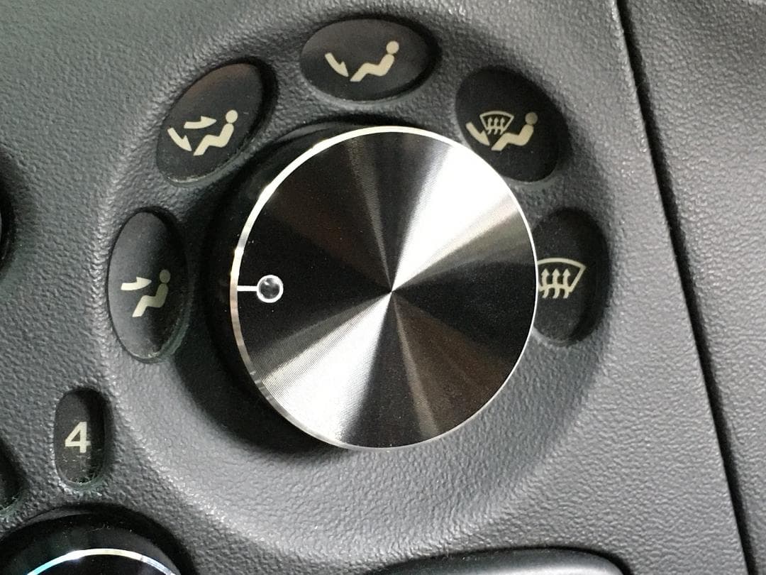 【RX-7 FD3S用】薄型アルミエアコンダイヤル/エアコンノブ(透過照明あり)