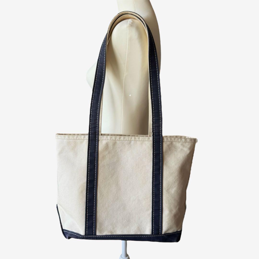 L.L.Bean 90s USA製 ボートアンドトート ロングハンドル ネイビー