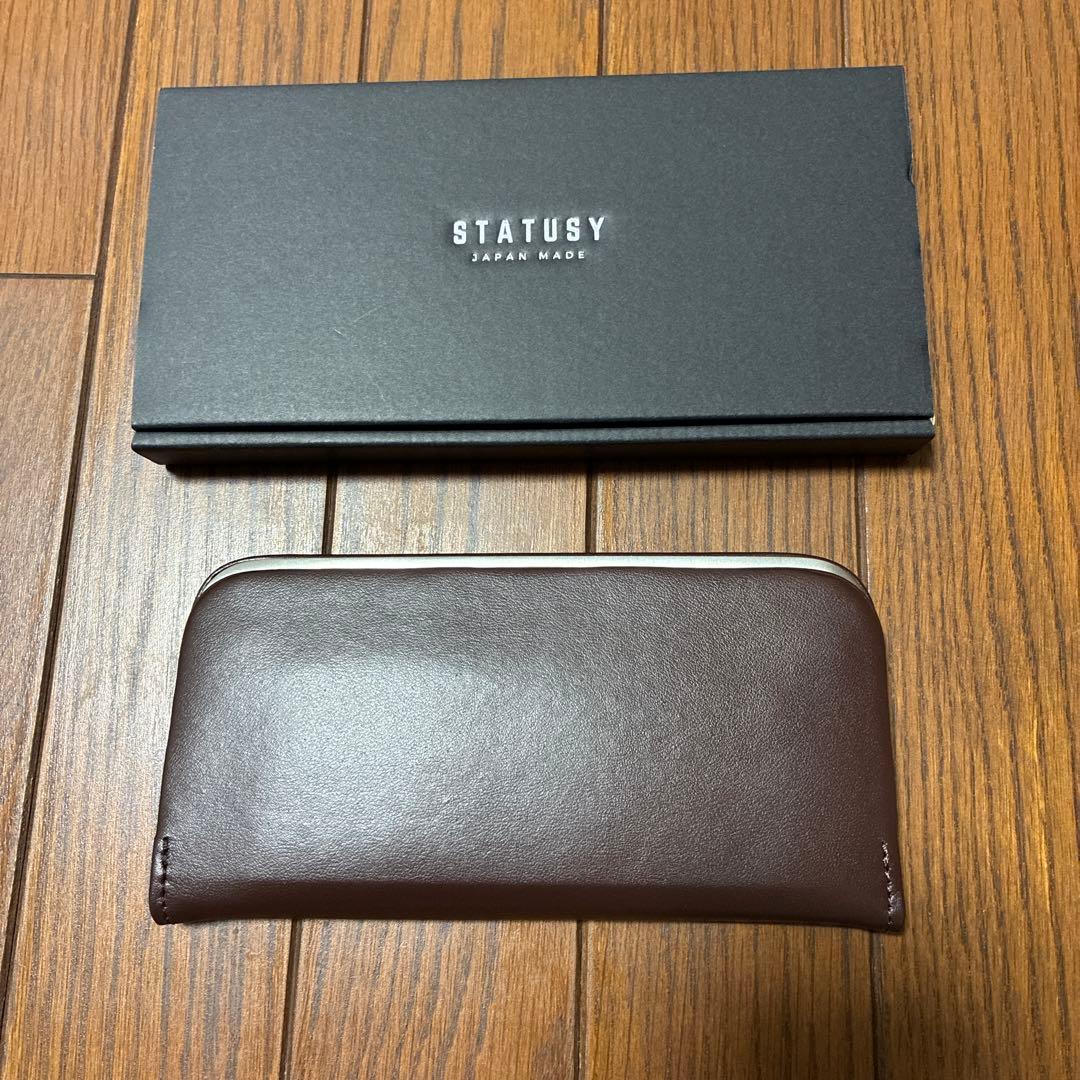 ⭐︎未使用⭐︎STATUSY（ステータシー）コーヒーレザー長財布