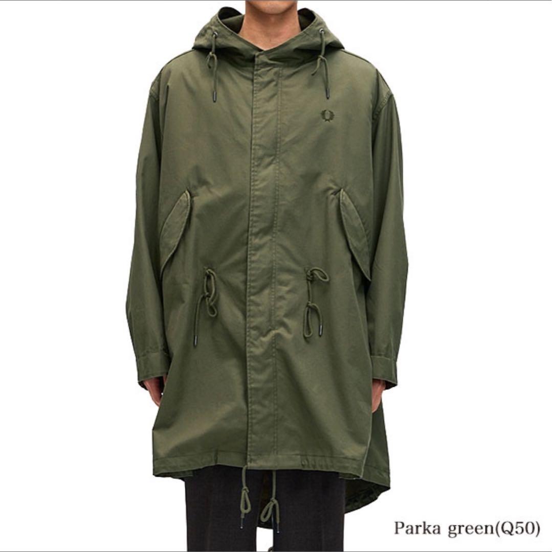 フレッドペリー　モッズコート パーカグリーン フード付き
