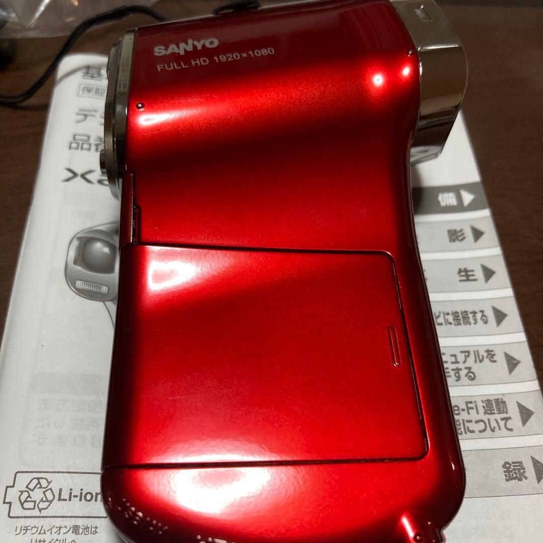 (美品)SANYO デジタルムービーカメラ Xacti CG100 レッド
