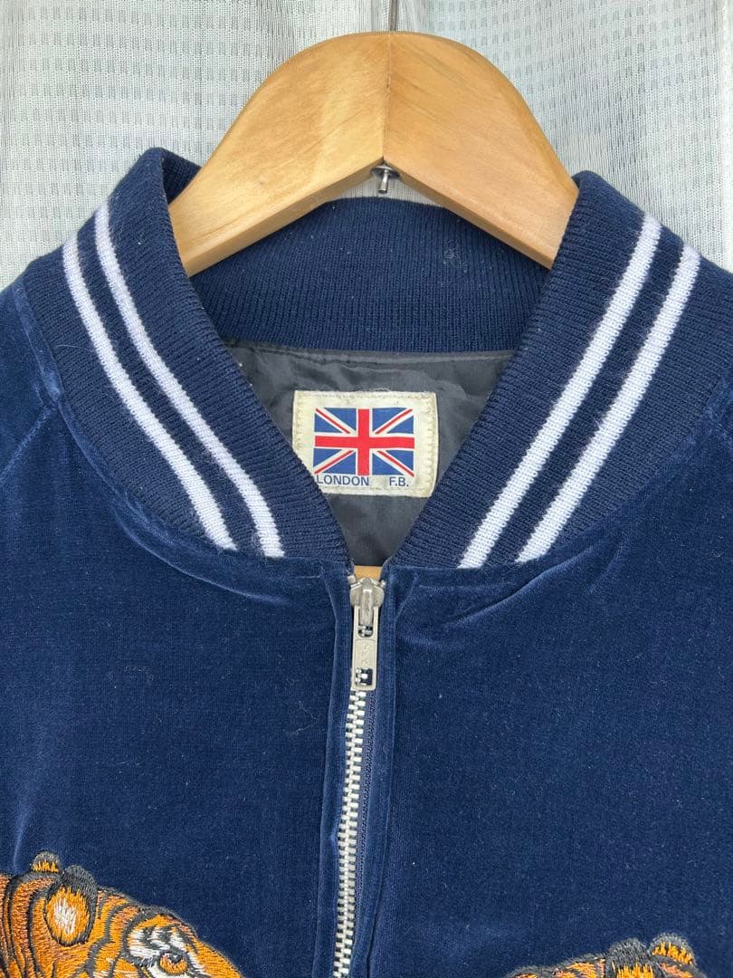 vintage London F.B スカジャン　ネイビー