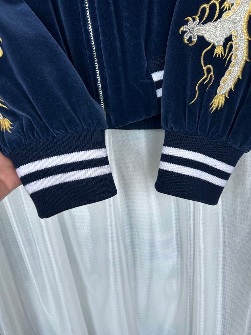 vintage London F.B スカジャン　ネイビー