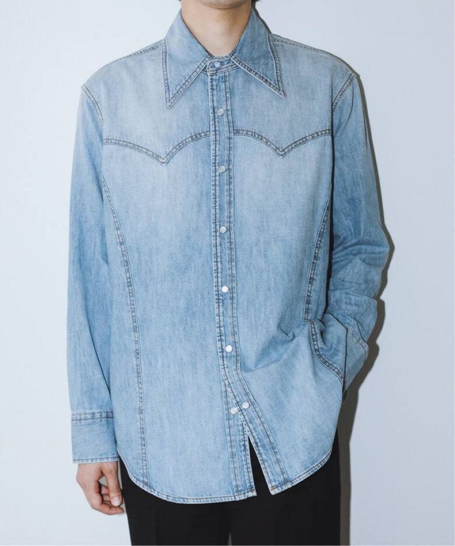 HUSBANDS ハズバンズ別注 western shirt in denim