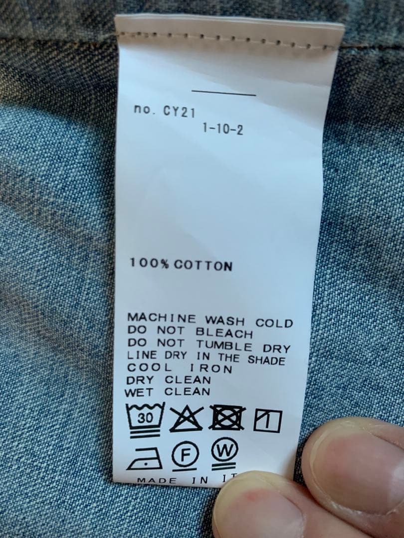 HUSBANDS ハズバンズ別注 western shirt in denim