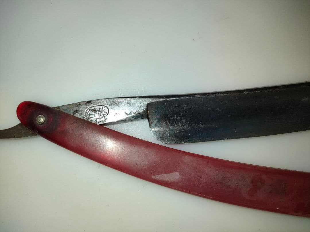 【名匠.谷藤】TANIFUJI 西洋剃刀 昭和レトロ 赤色(希少色)