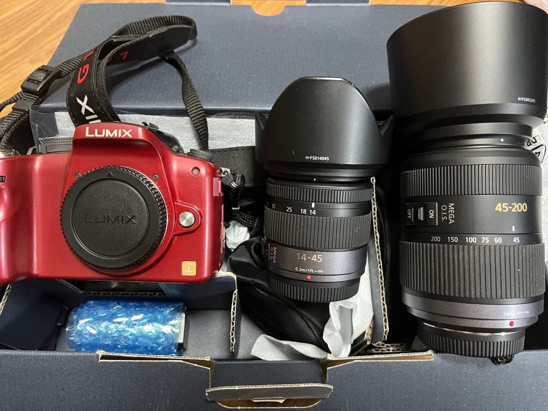 【Panasonic】LUMIX DMC-G1R ダブルズームレンズキットレッド