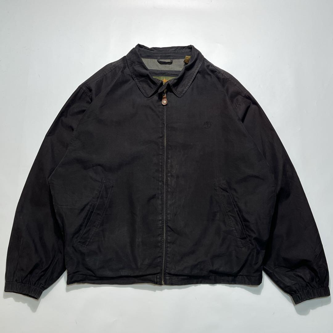 90s ティンバーランド スイングトップ 炭黒 ピーチスキン 2XL 7629