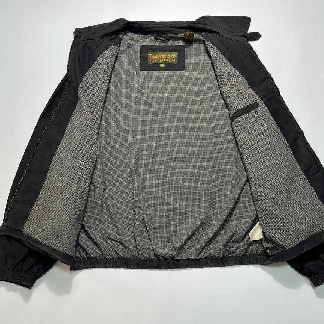 90s ティンバーランド スイングトップ 炭黒 ピーチスキン 2XL 7629