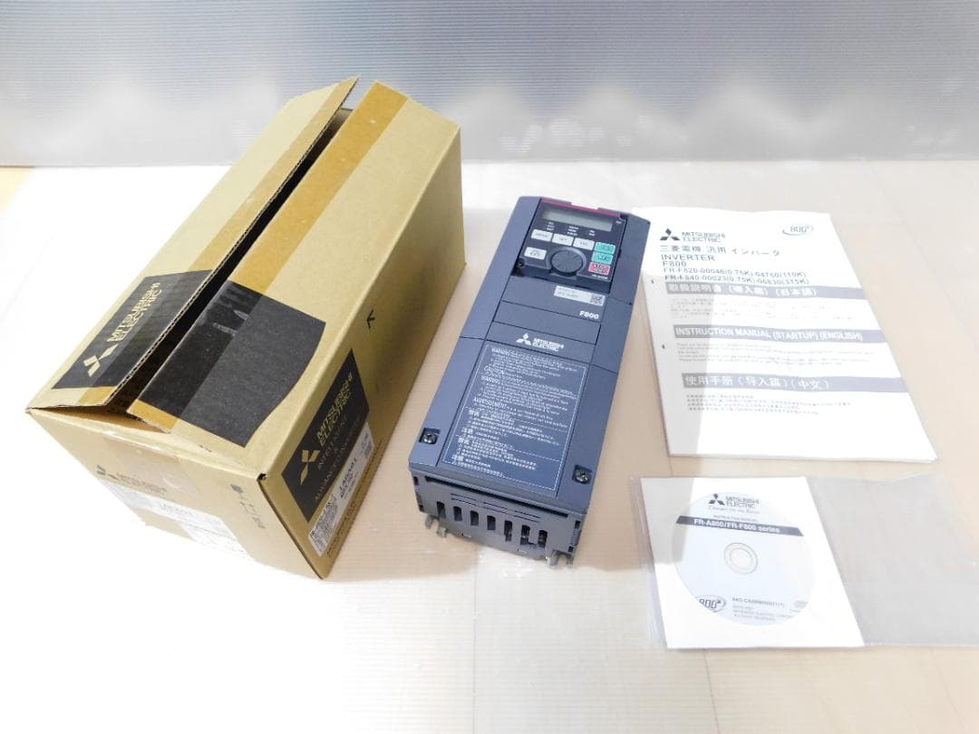 三菱　インバータ　FR-F820-0.75K-1　ＦＲ－Ｆ８２０－０．７５Ｋ－１