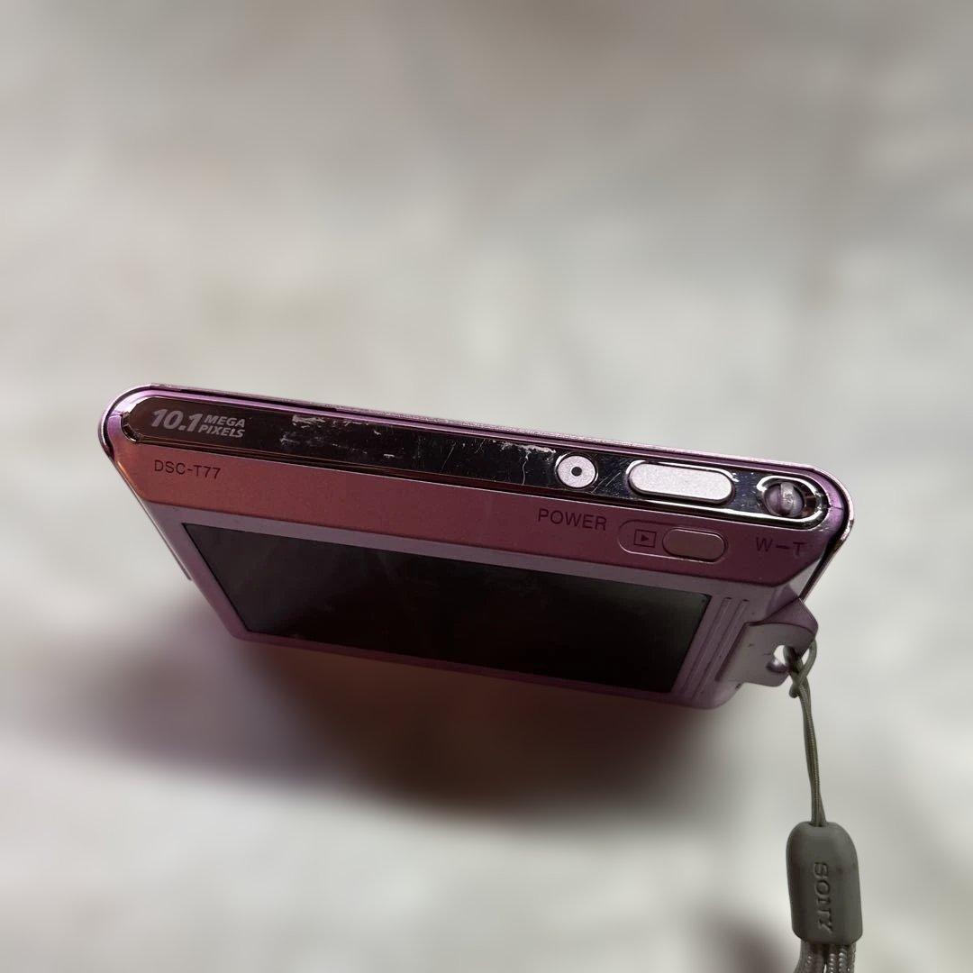 本日限定価格　SONY Cyber-shot DSC-T77 デジカメ　ピンク