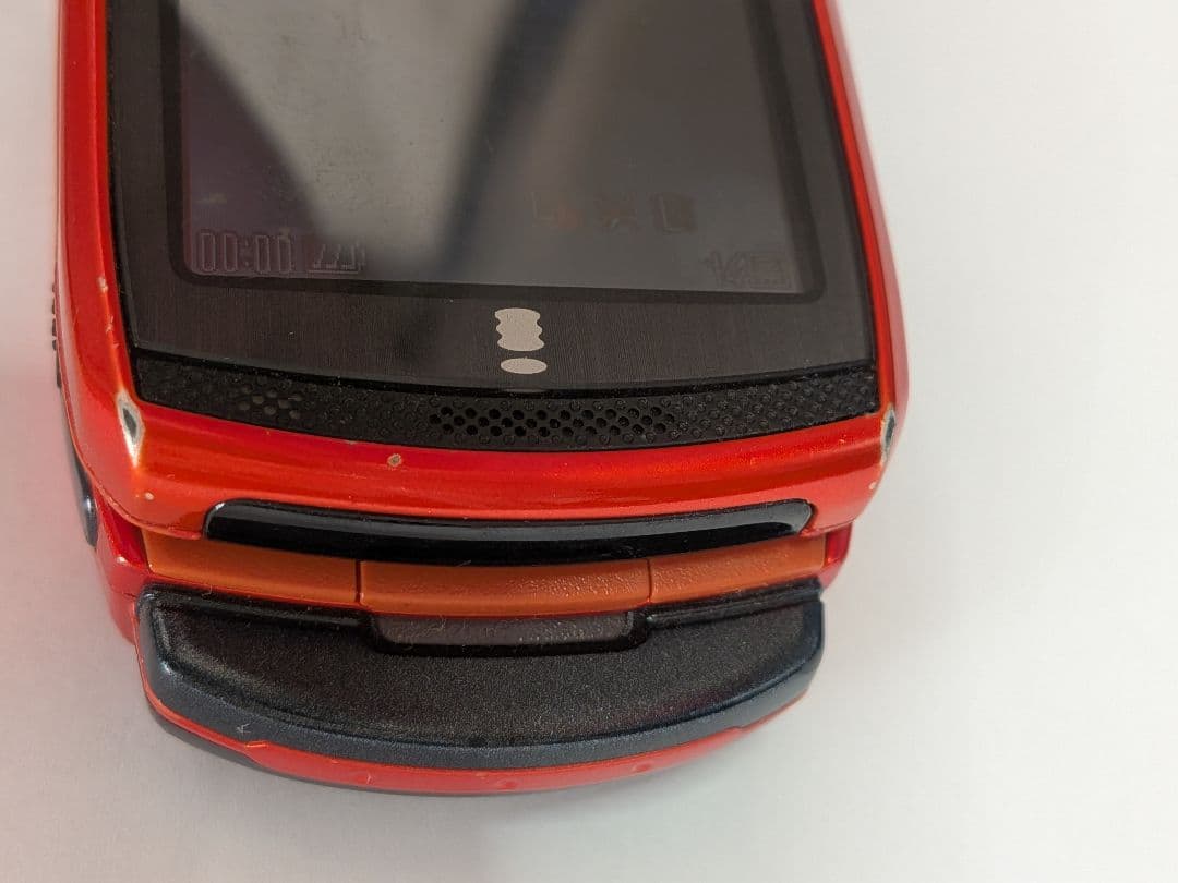 SO505iS オレンジ 赤 携帯電話 本体