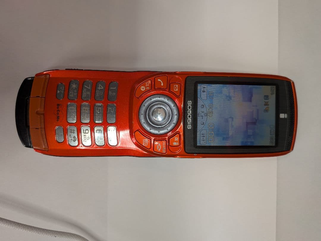SO505iS オレンジ 赤 携帯電話 本体
