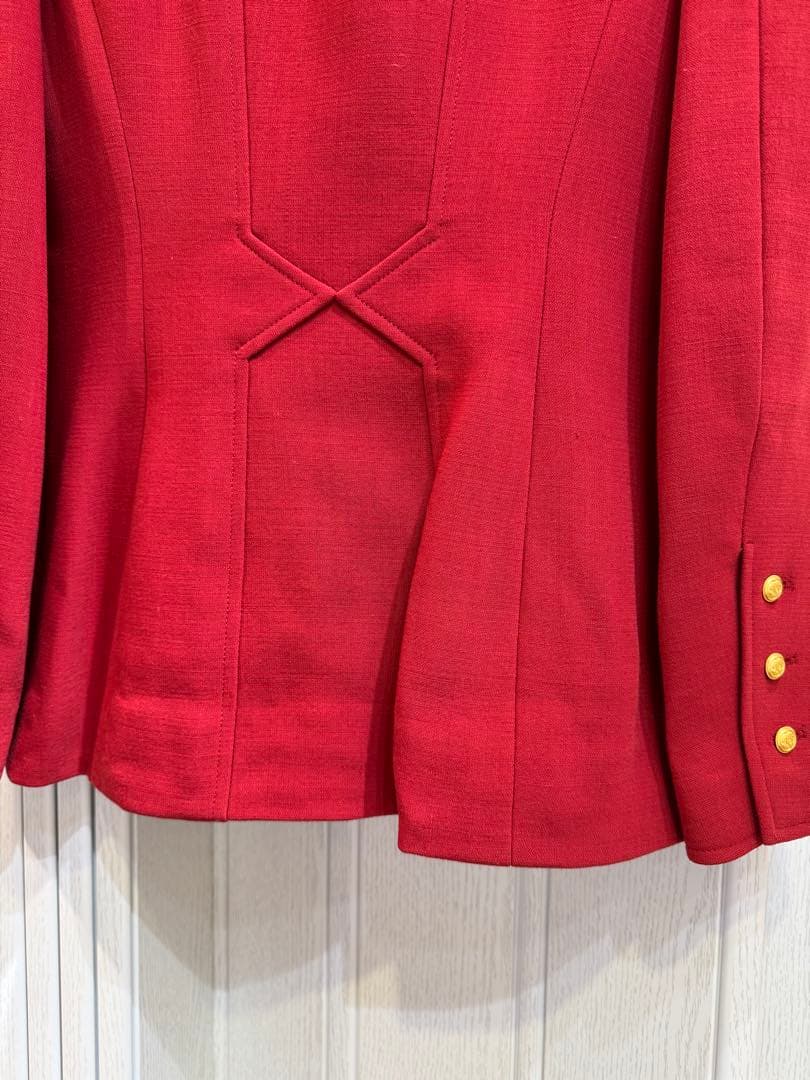 【未使用】CHANEL 96A ココボタン ヴィンテージ ウール セットアップ