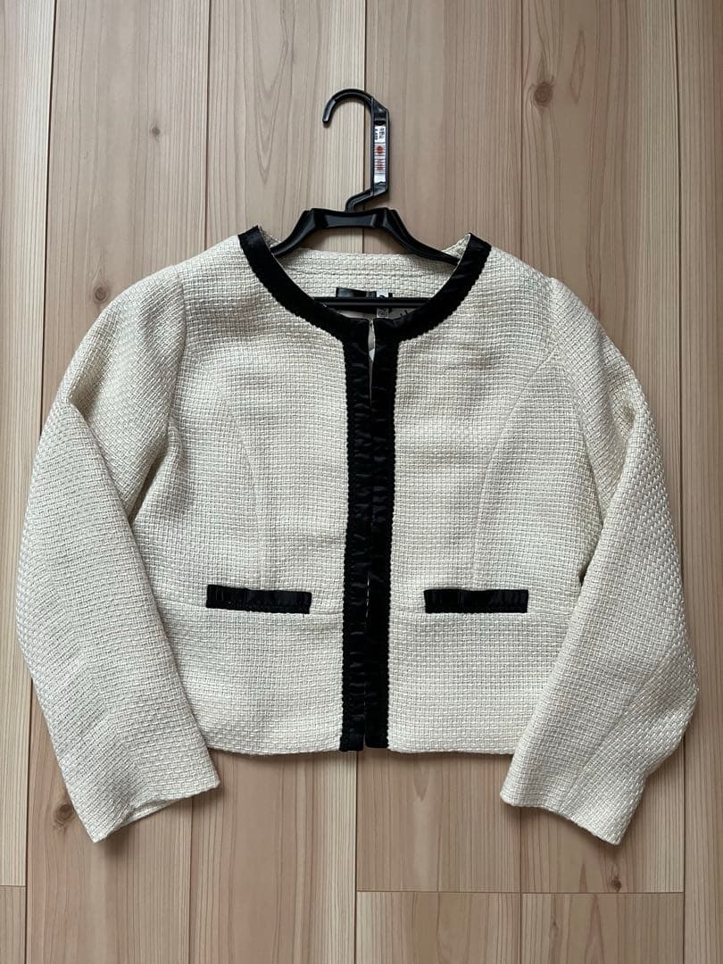 お宮参り　フォーマル　マタニティ　ワンピース　セットアップ　ミルクティー