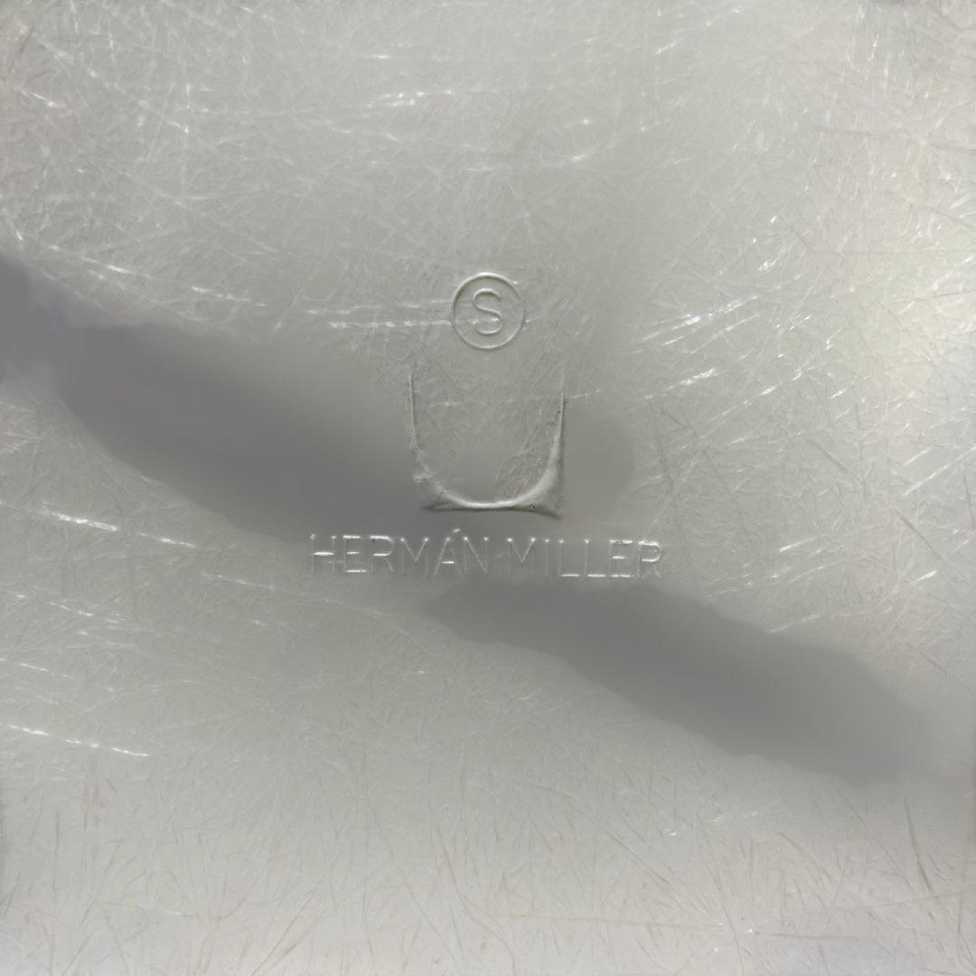 ハーマンミラー ヴィンテージ ナウガレザー サイドシェル チェア Hベース