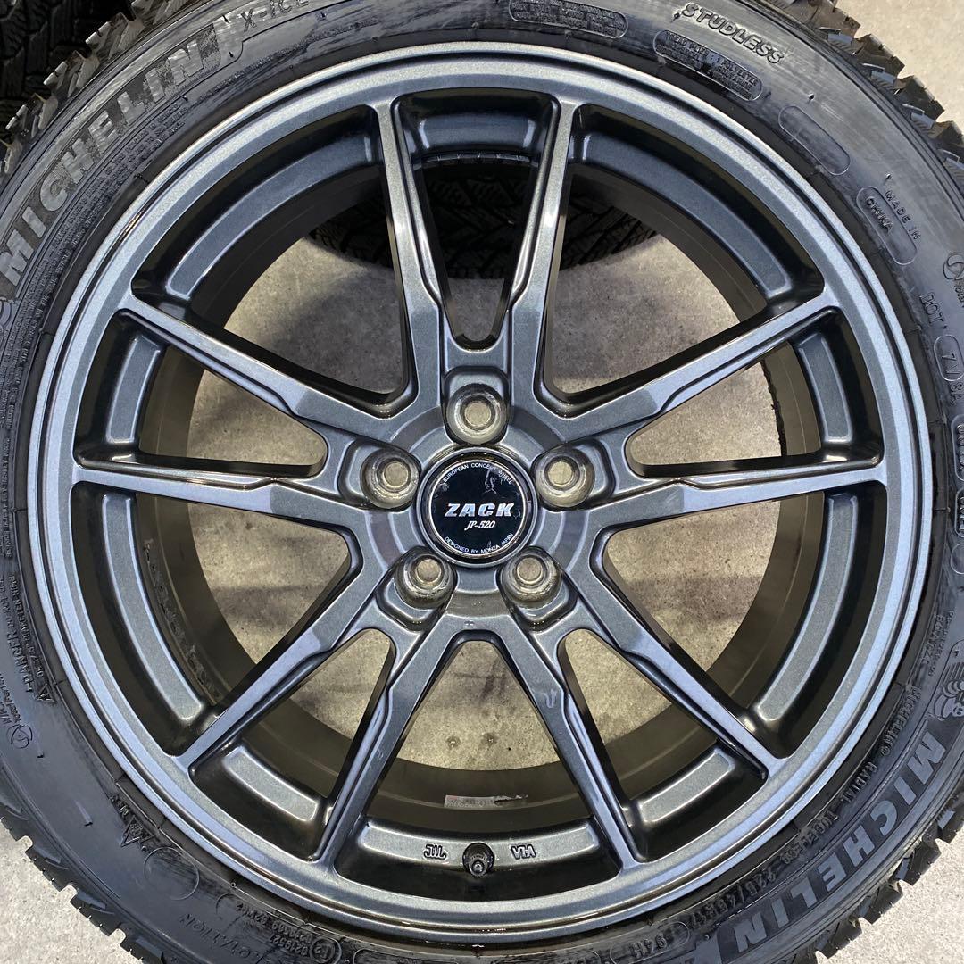 中古バリ溝ミシュランスタッドレスセット225/45R17 86、BRZ　カローラ