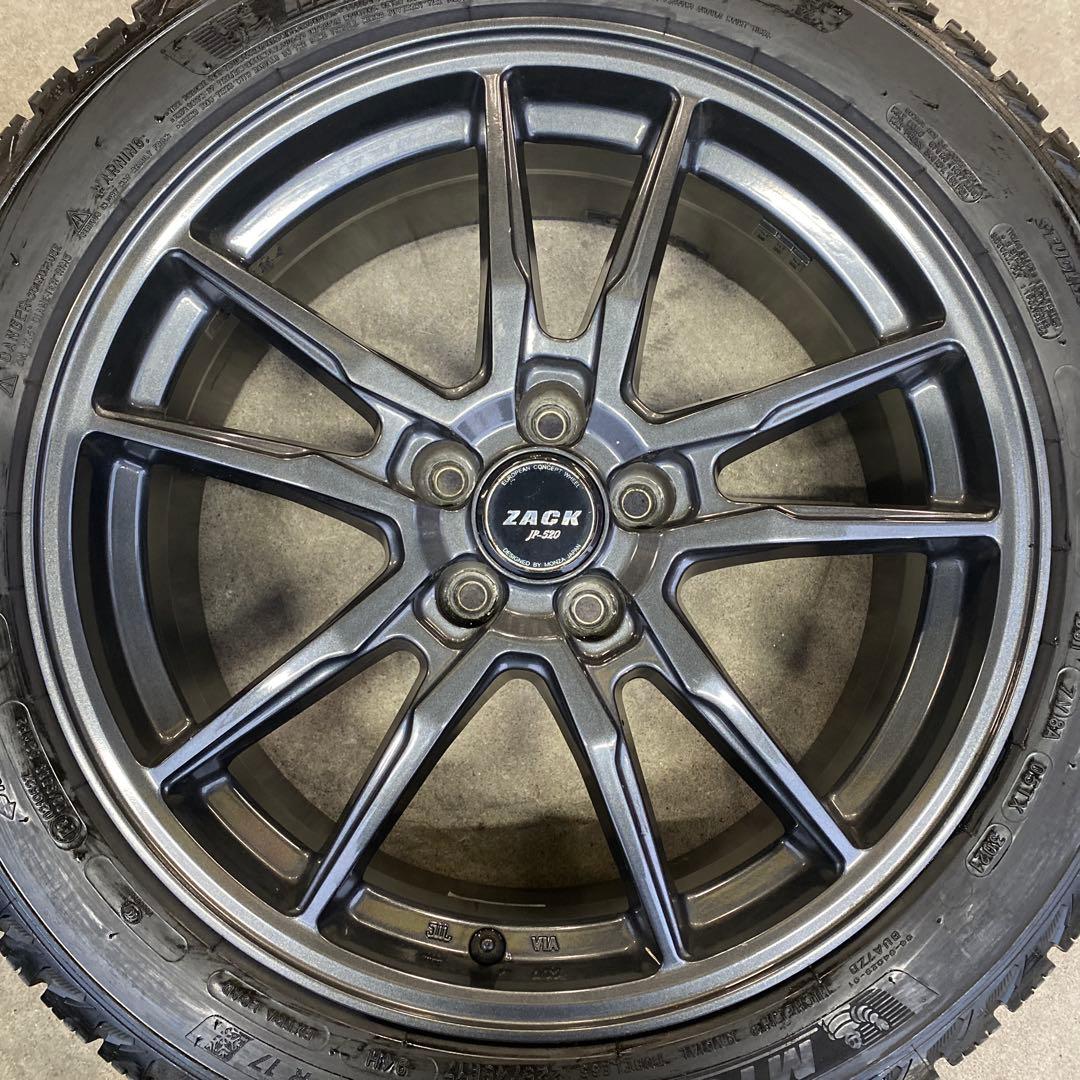 中古バリ溝ミシュランスタッドレスセット225/45R17 86、BRZ　カローラ
