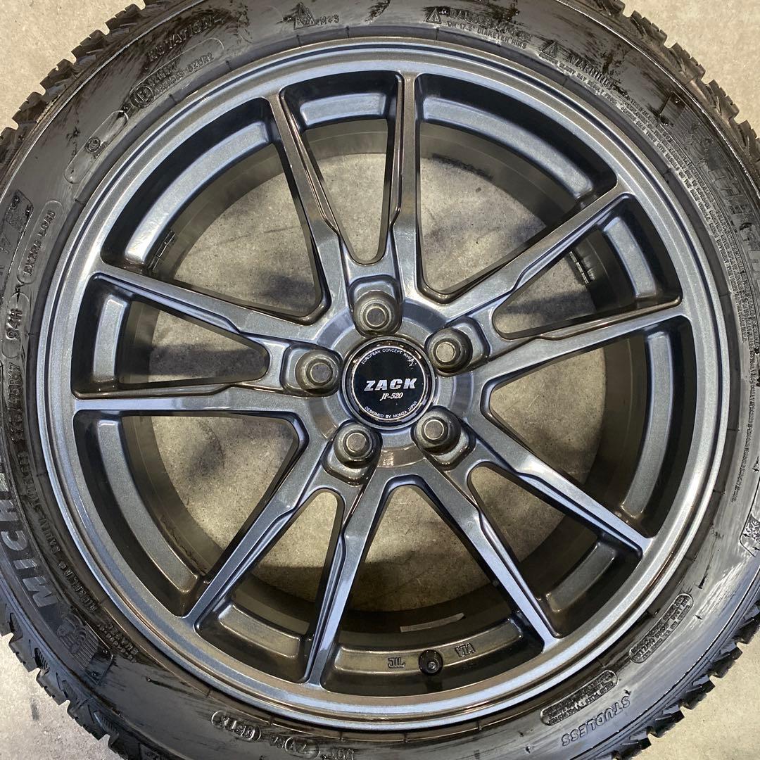 中古バリ溝ミシュランスタッドレスセット225/45R17 86、BRZ　カローラ