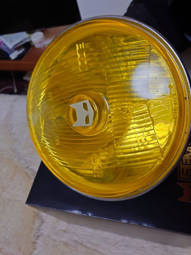 MARCHAL イエロー 丸型バイク用ライト