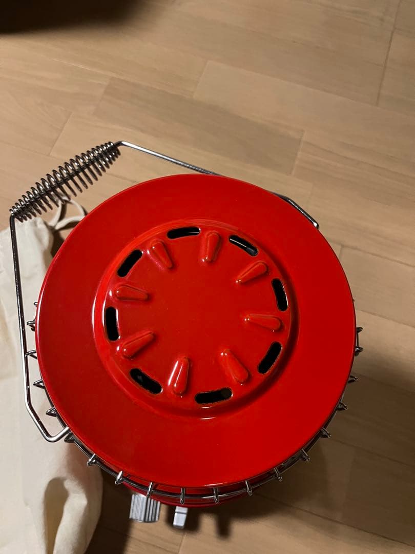 アラジン ポータブルガスストーブ 赤 美品