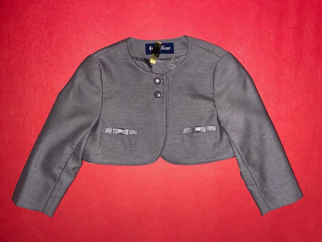 ★極美品★ ファミリア アンサンブル サイズ90 グレー