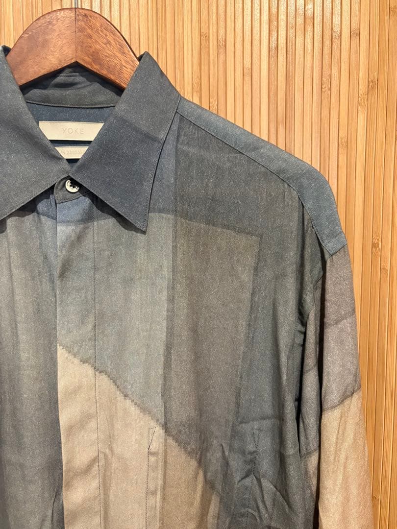☆YOKE☆ヨークPRINTED REGULAR COLLAR SHIRT