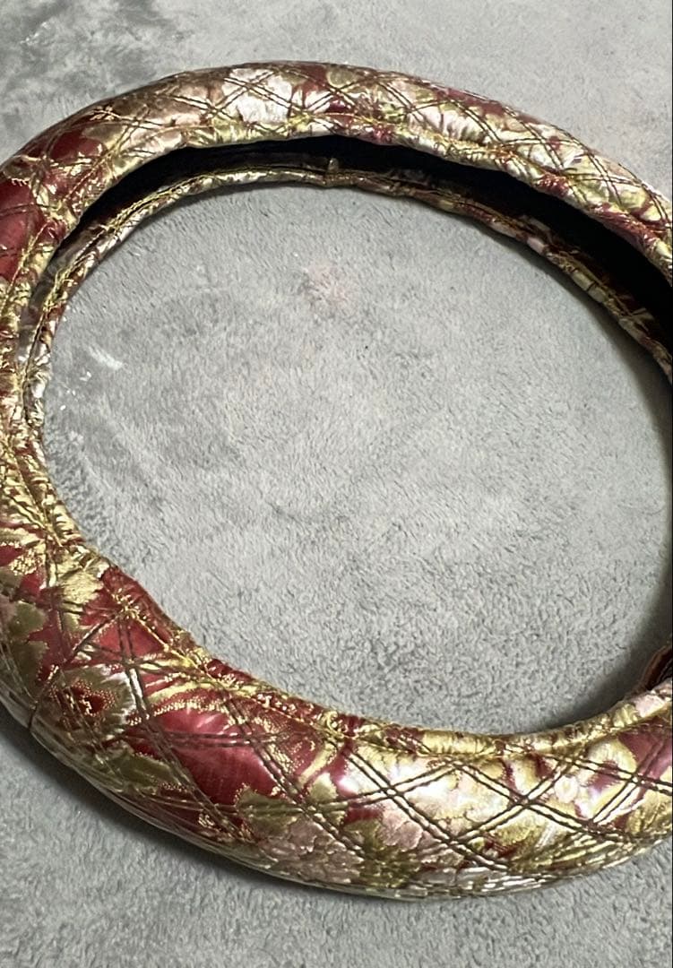 トラック装飾品 金華山ダッシュボードマットとハンドルカバー 内装品2点セット