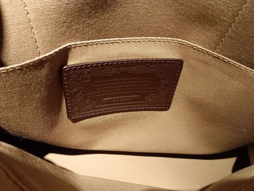 HUNTING WORLD ハンドバッグ ベージュ