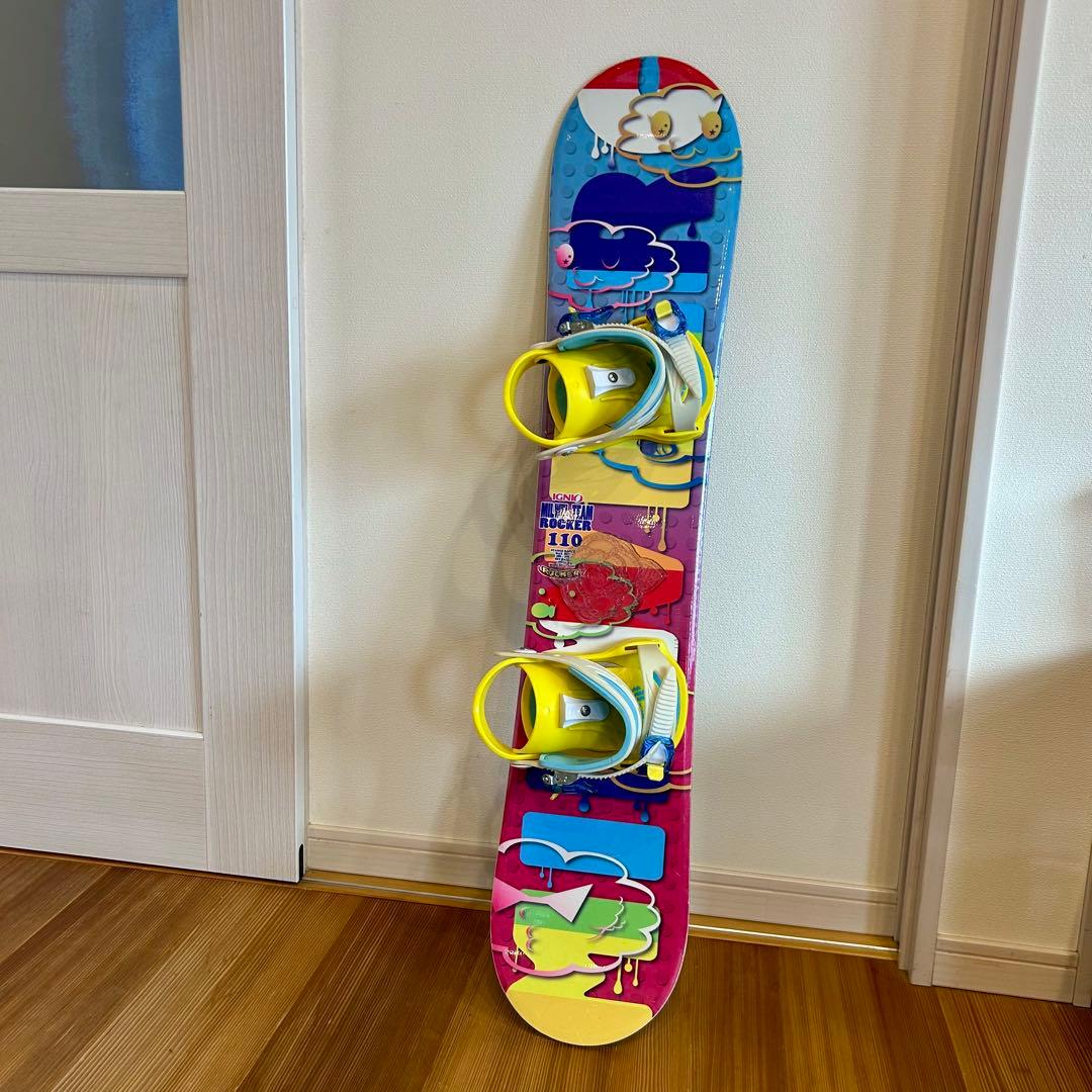 IGNIO キッズ スノーボード 110cm ビンディング付 子供用セット 入門