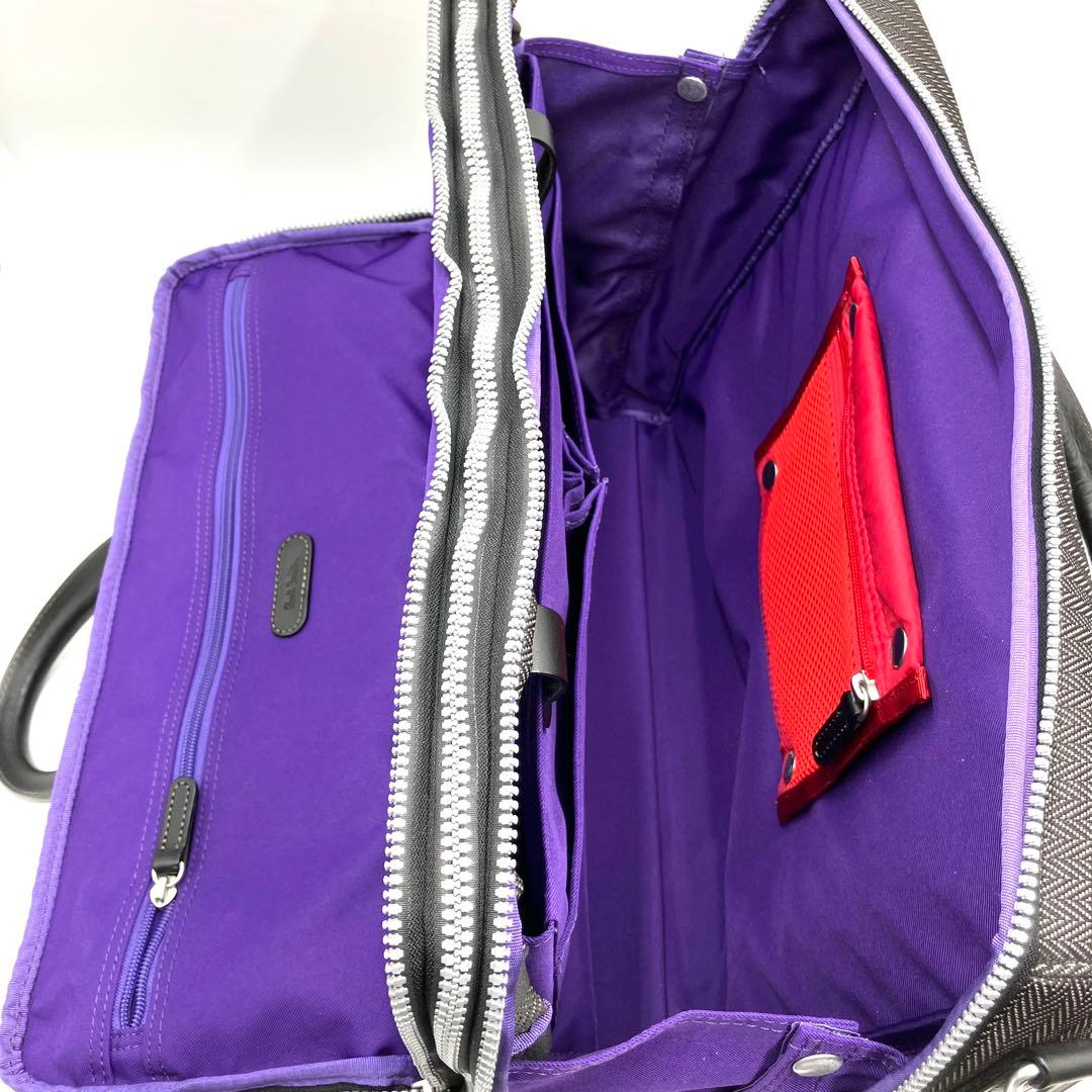 【極美品】 ポールスミス ace. コラボ ビジネスバッグ 2way 2層 鍵付