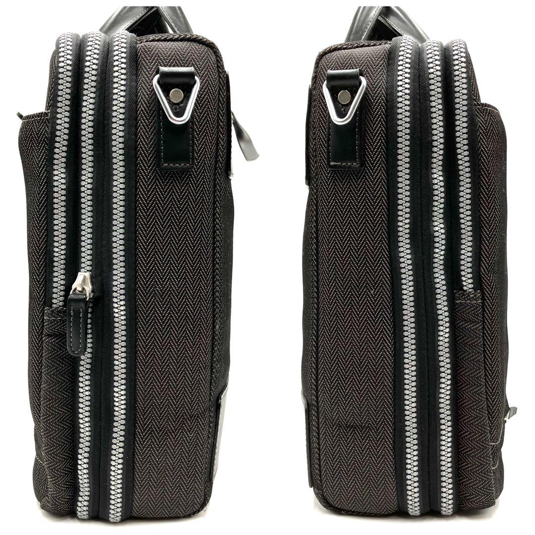 【極美品】 ポールスミス ace. コラボ ビジネスバッグ 2way 2層 鍵付