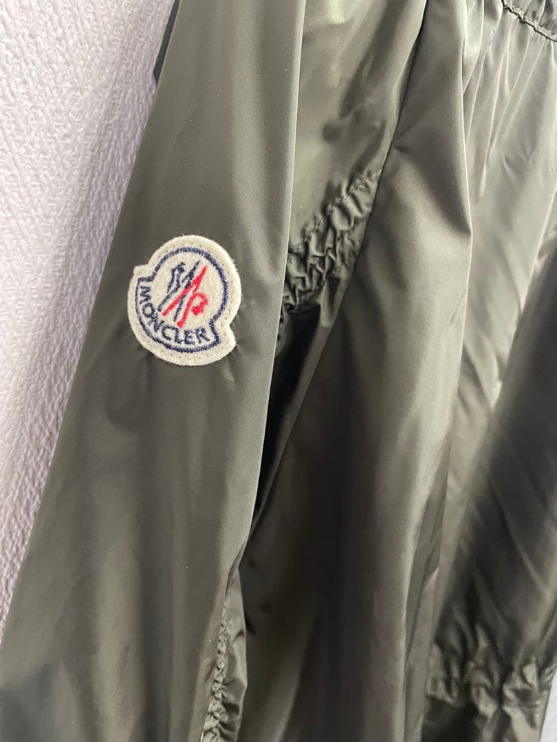 モンクレール　トレンチコート　レインコート　フリル　カーキ　モッズコート　0