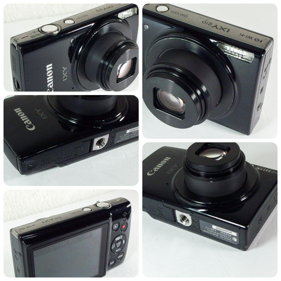 完動良品 キヤノン Canon IXY 210 ブラック 純正充電器バッテリー付