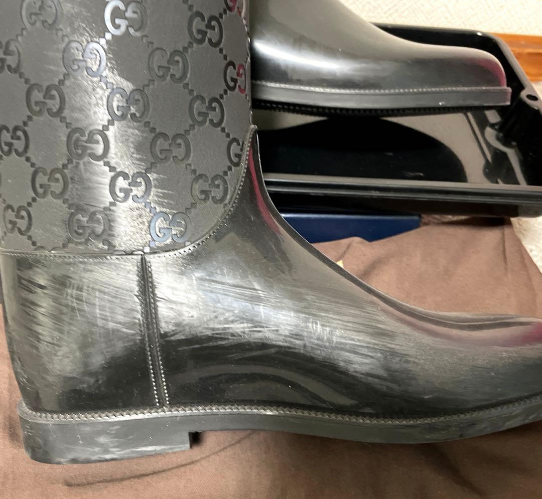 グッチ　レインブーツ　サイズ38