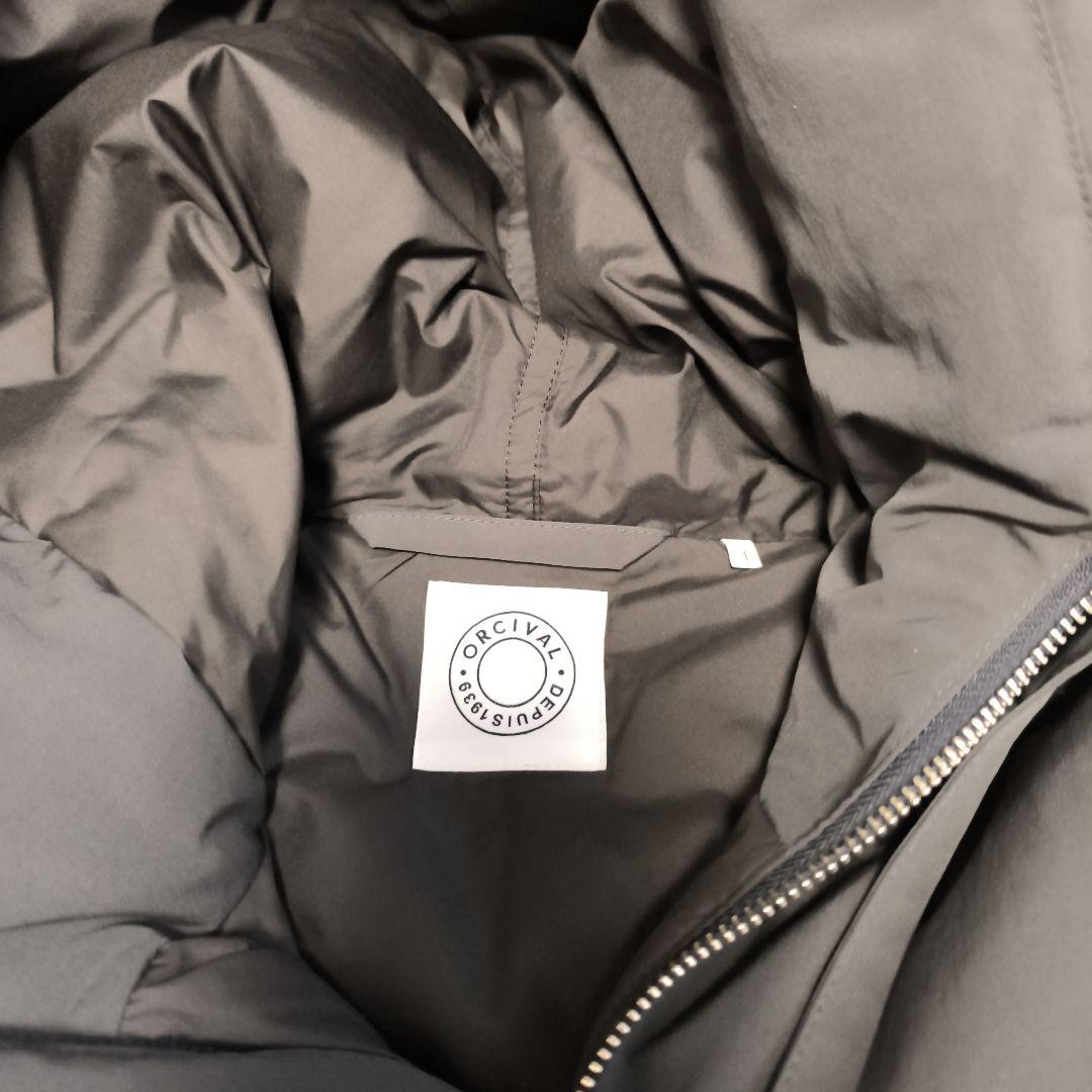 美品　ORCIVAL　オーチバル　フード付きダウンジャケット　グレー