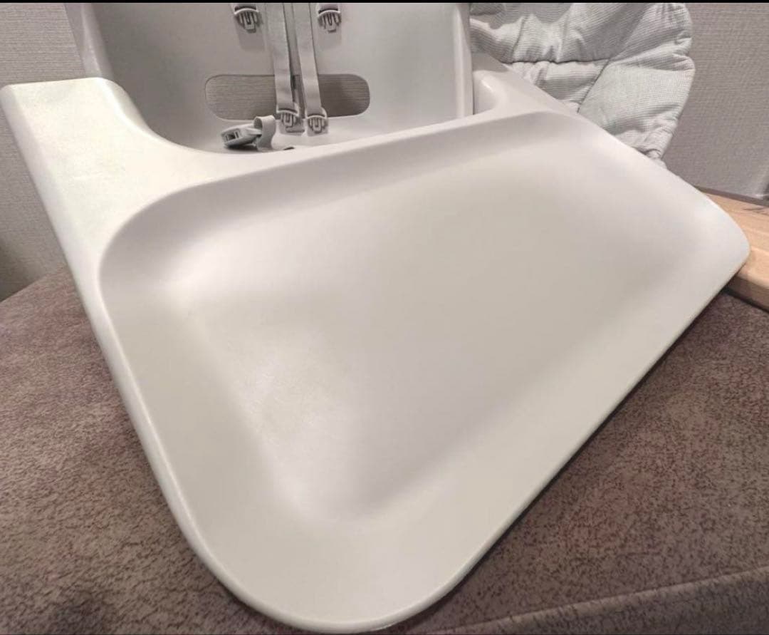 【美品】ストッケ クリック クラウドグレー クッション付き