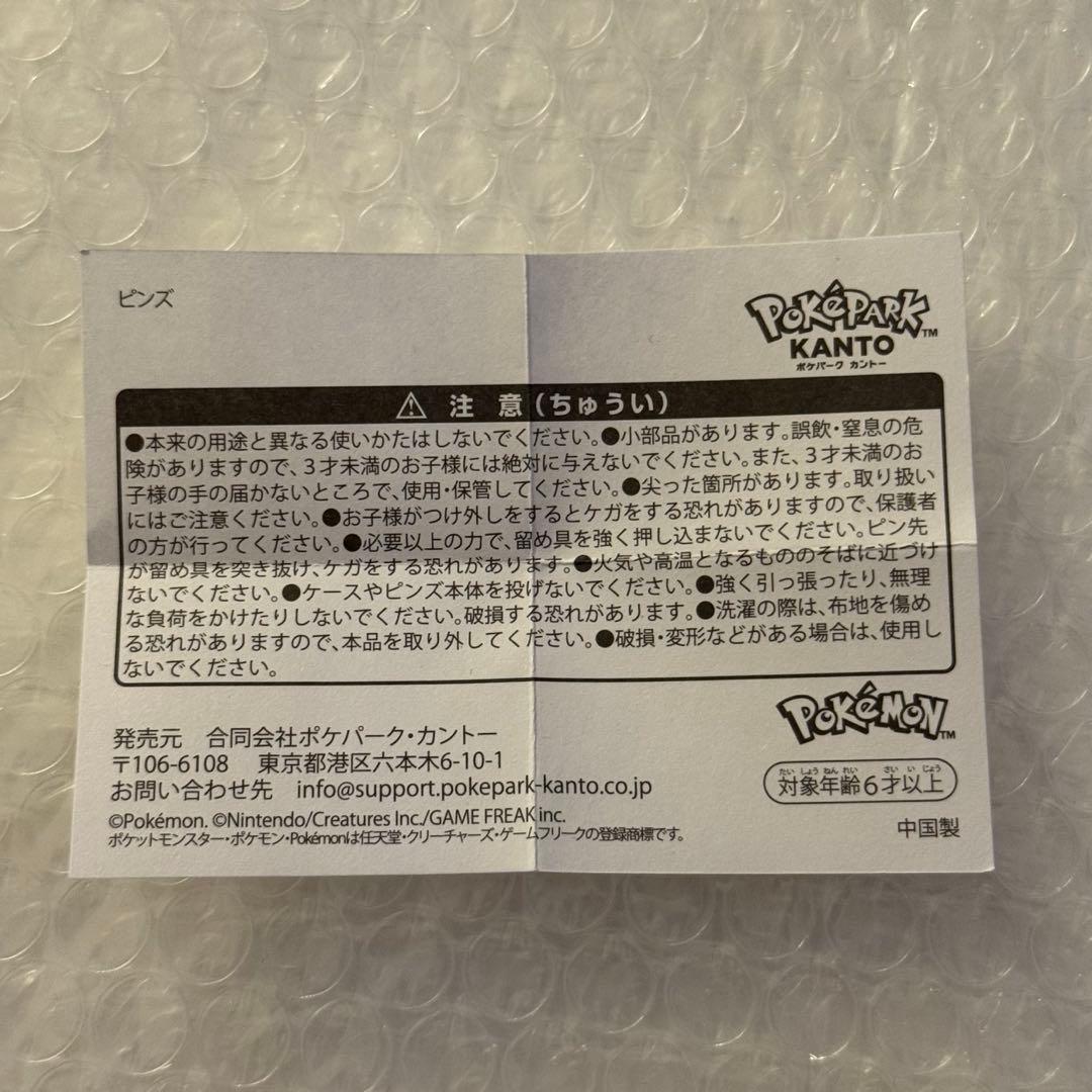 ポケパーク カントー 限定 ピンバッジ ピンズ ミュウツー