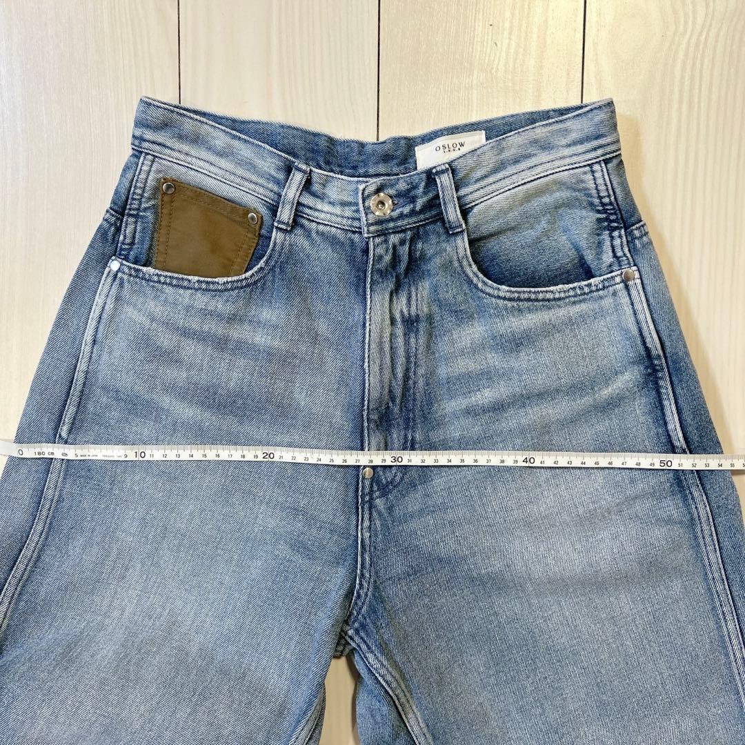 極美品✨　OSLOW ワイドデニムパンツ　日本製　滝沢眞規子さん着用　Mサイズ