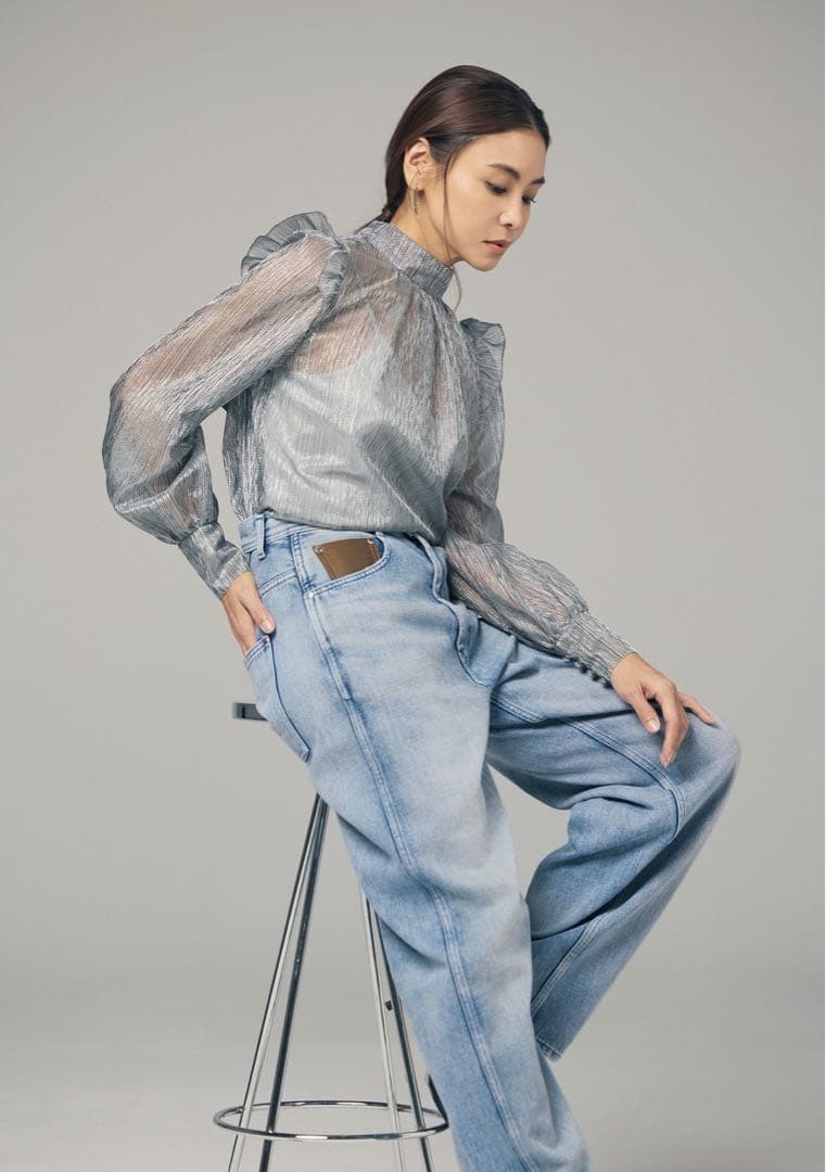 極美品✨　OSLOW ワイドデニムパンツ　日本製　滝沢眞規子さん着用　Mサイズ