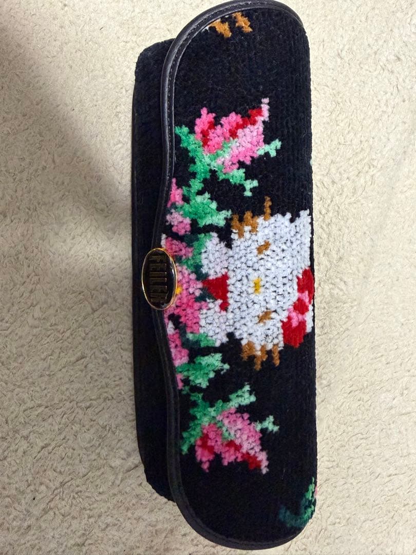 フェイラー メガネケース ハローキティ 黒色