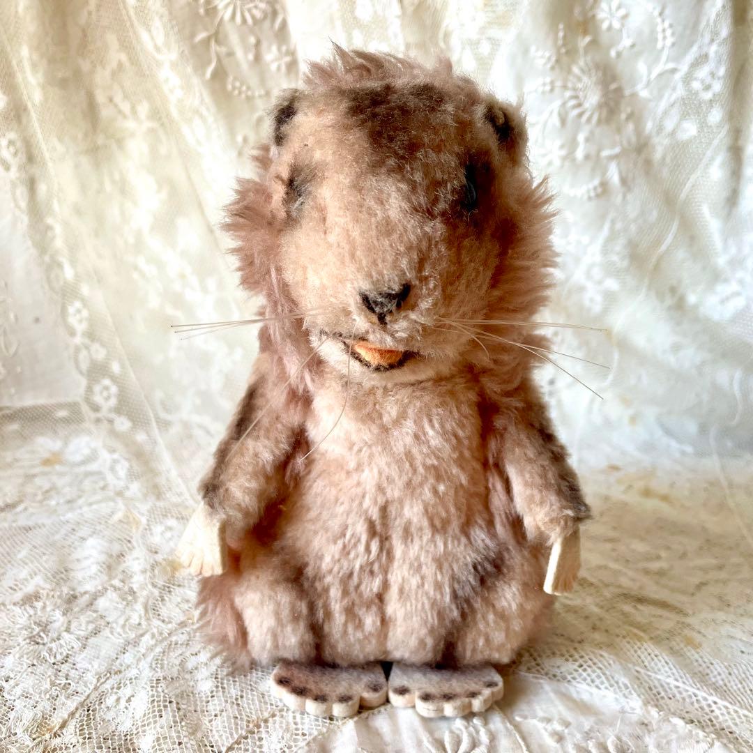 新春アンティーク福袋①ベア2体&シュタイフマーモット&絵本セット　フランスドイツ