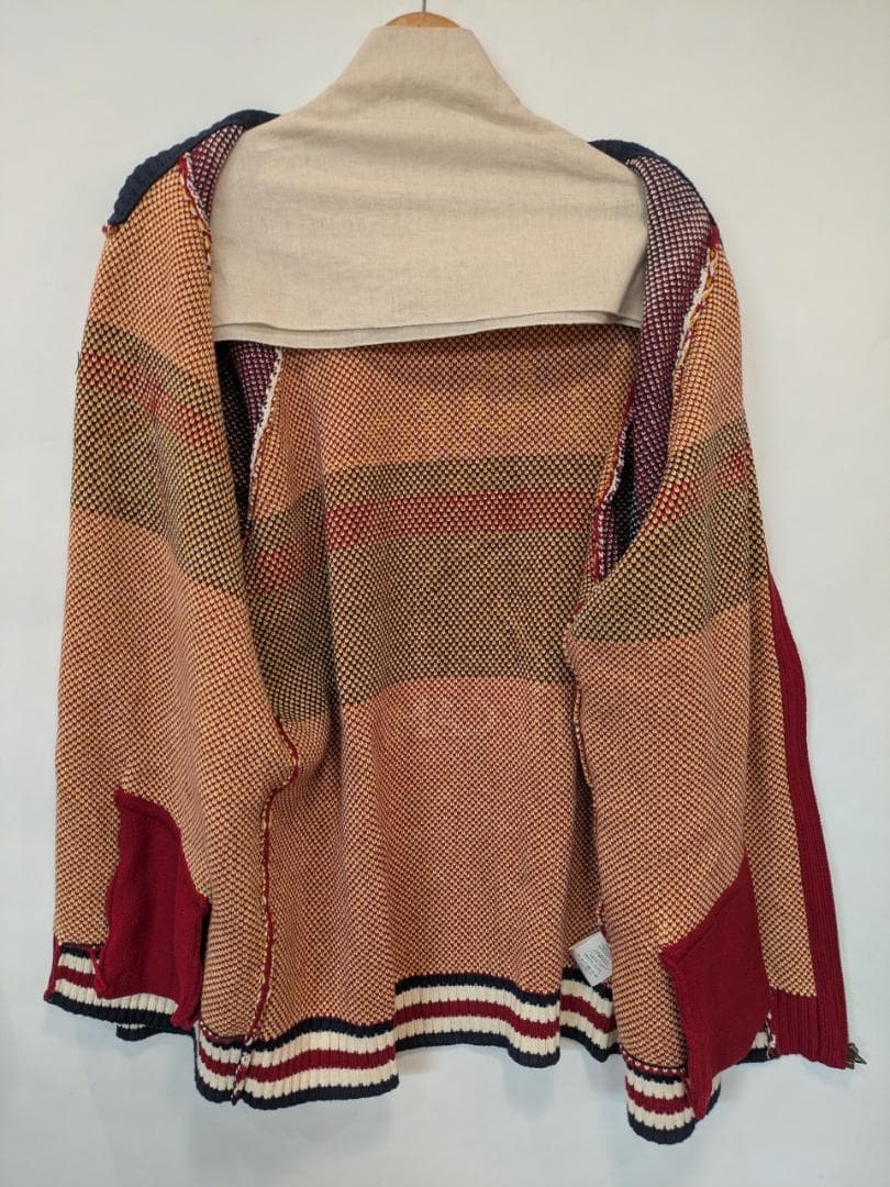 スカジャン風 ニットカーディガン●サイズXL●（商品番号51204）