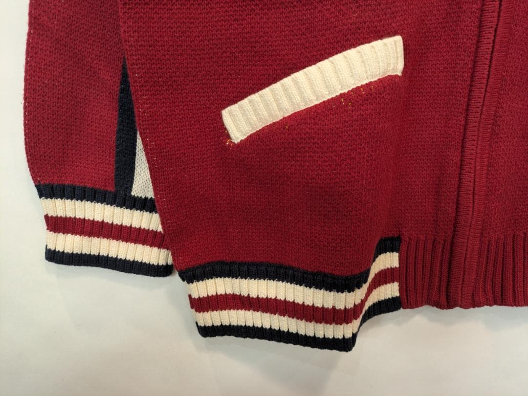 スカジャン風 ニットカーディガン●サイズXL●（商品番号51204）