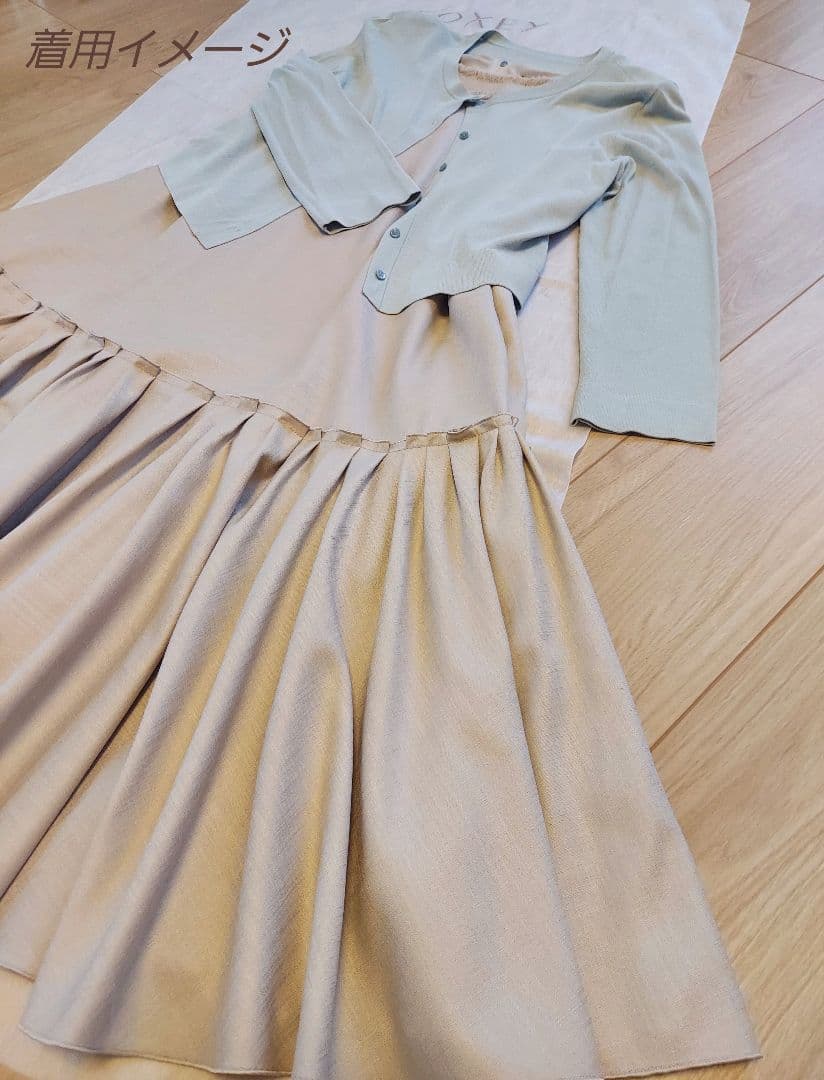 【専用】FOXEY ベージュ ノースリーブ ワンピース