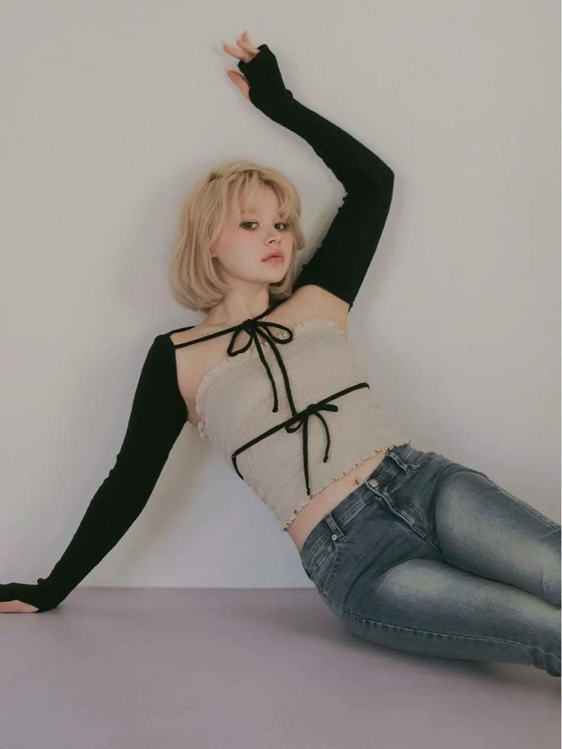 【公式SOLD】andmary アンドマリー　Mei shirring tops