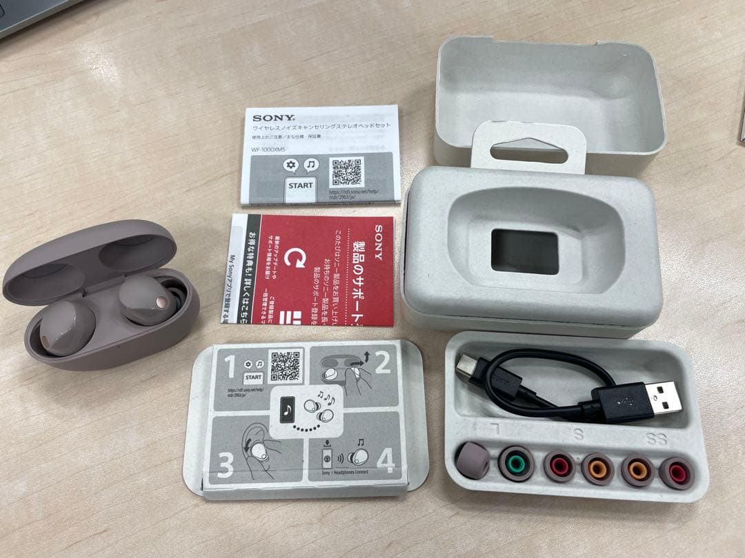 Sony WF-1000XM5 ワイヤレスイヤホン スモーキーピンク