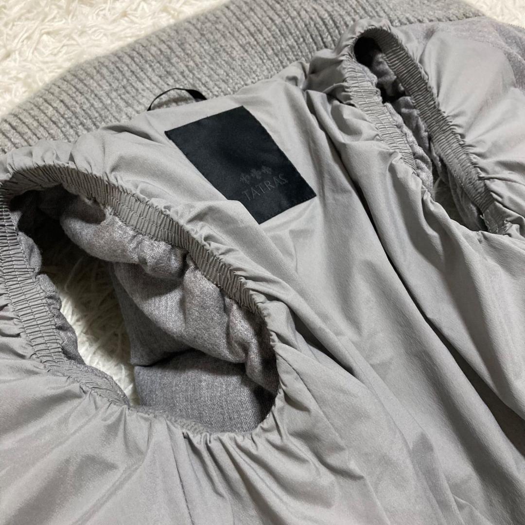 14098タトラス ルセラ ファー ダウンベスト グレー LTA184572 S